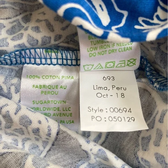 Lilly Pulitzer Blue and White Maxi Dress - Picture 13 of 13